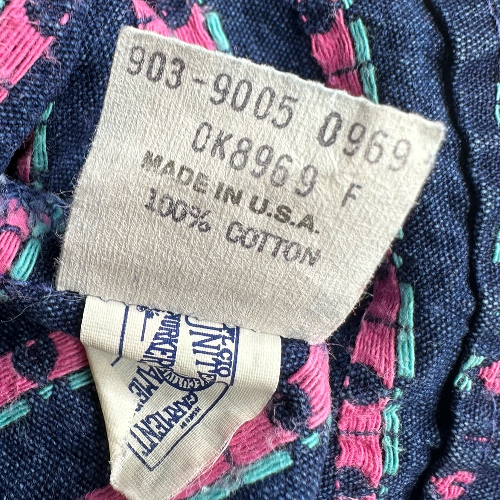Vintage OshKosh B'Gosh Girl Overall Jumper Dress Size 2T - Picture 6 of 9